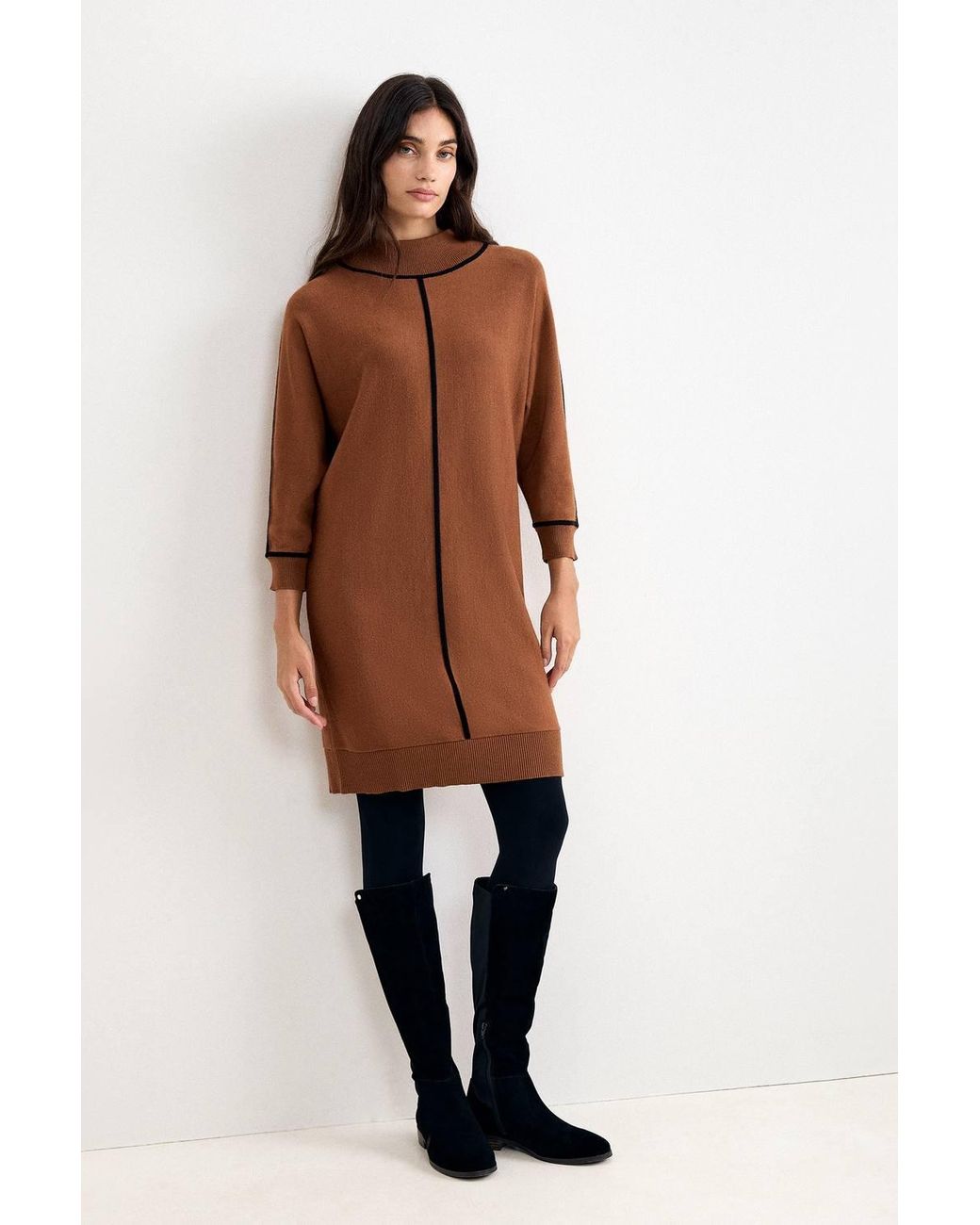 Phase Eight Brown Hallie Jumper Dress