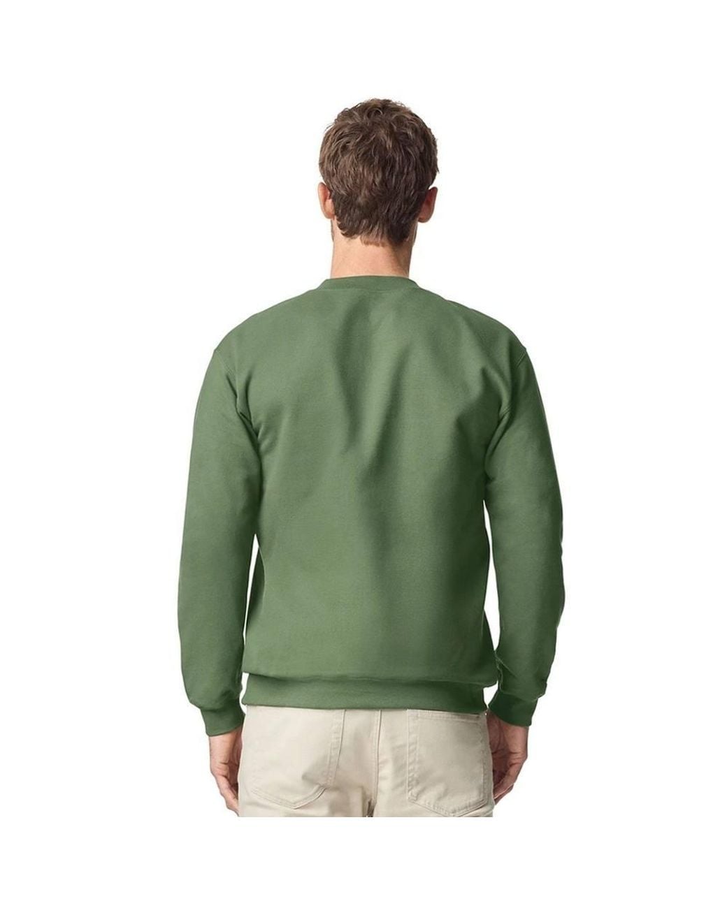 Gildan Green Softstyle Midweight Quarter Zip Sweatshirt for men