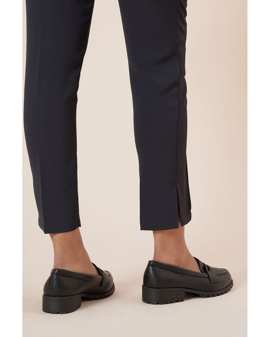 Dorothy Perkins Black Wide Fit Leoni Chunky Loafers