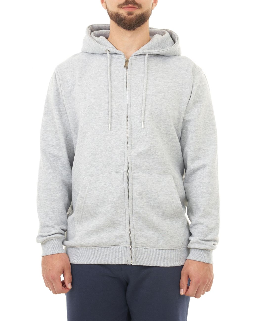Smart Living Gray Zip-Up Hoodie for men