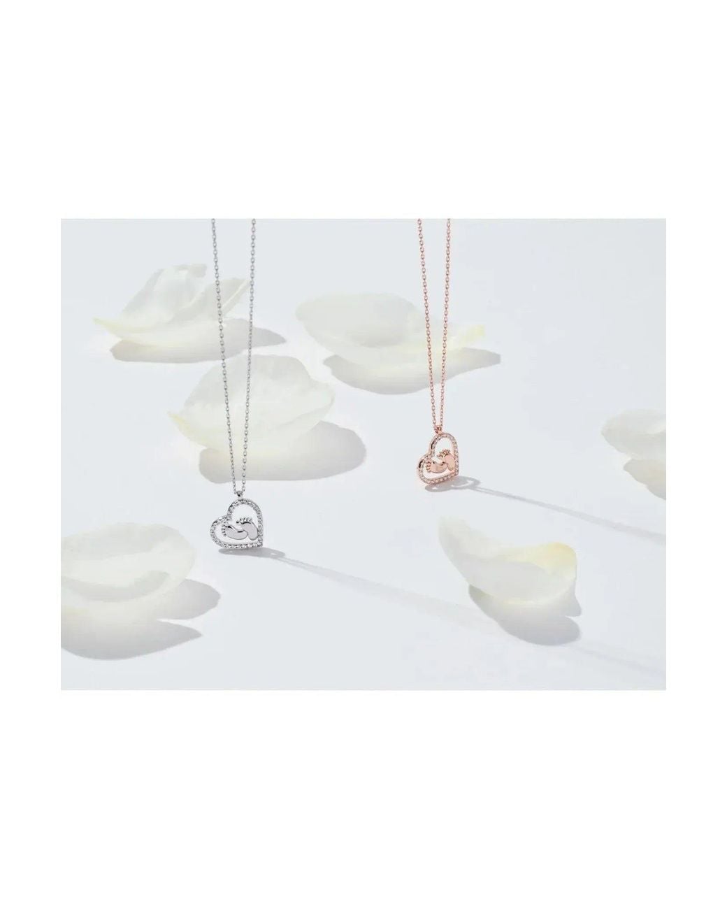 Latelita London Metallic Heart Mum Pendant Necklace Rosegold