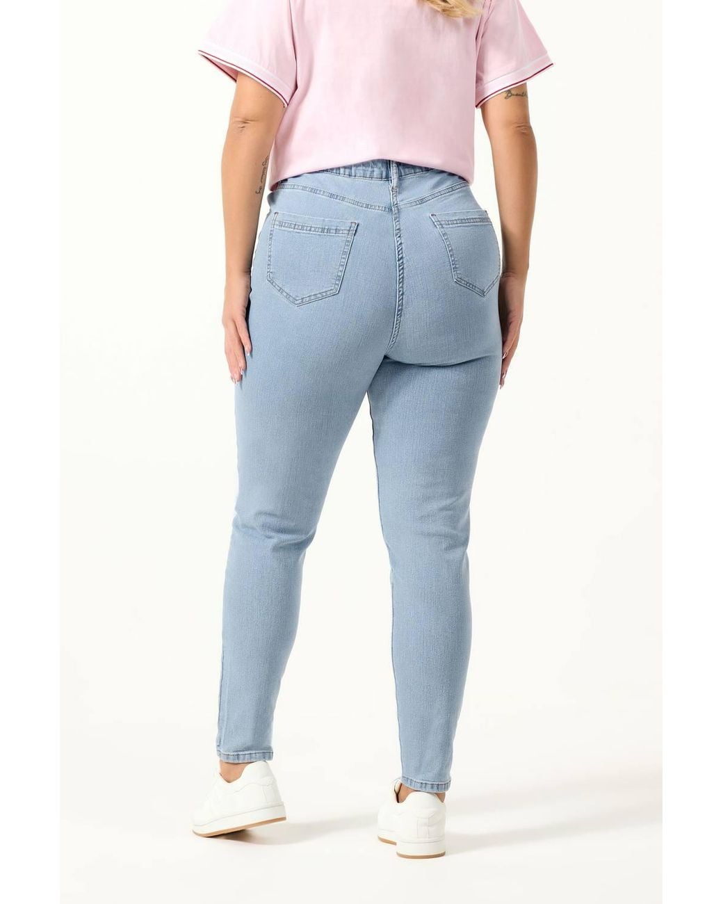 Yours Blue Stretch Skinny Ava Jeans