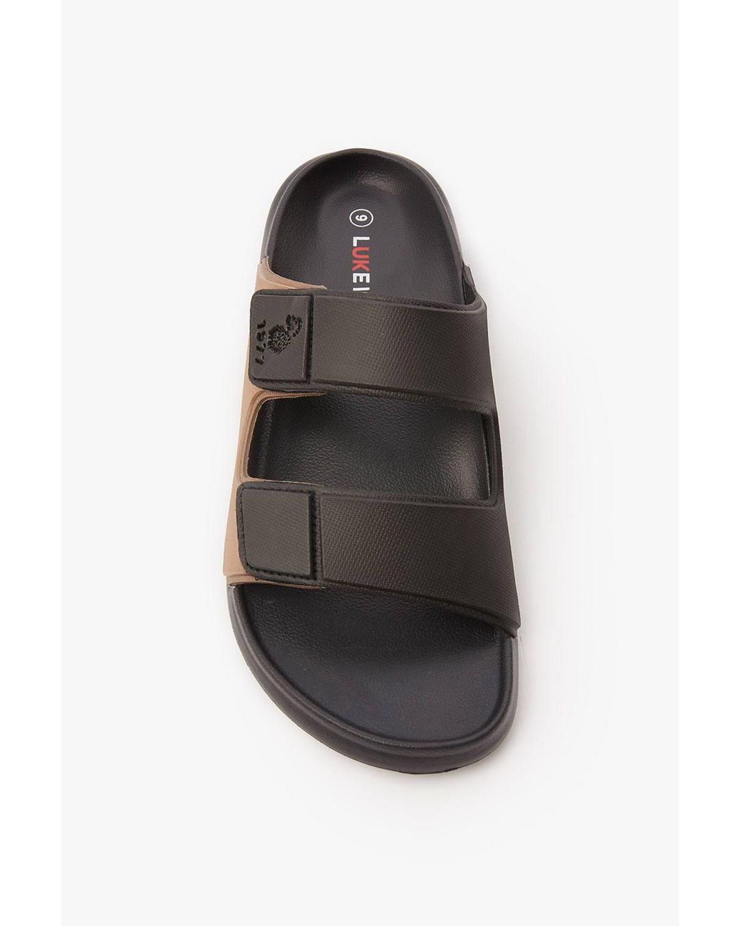 Luke 1977 Black Lisbon Double Strap Sandle for men