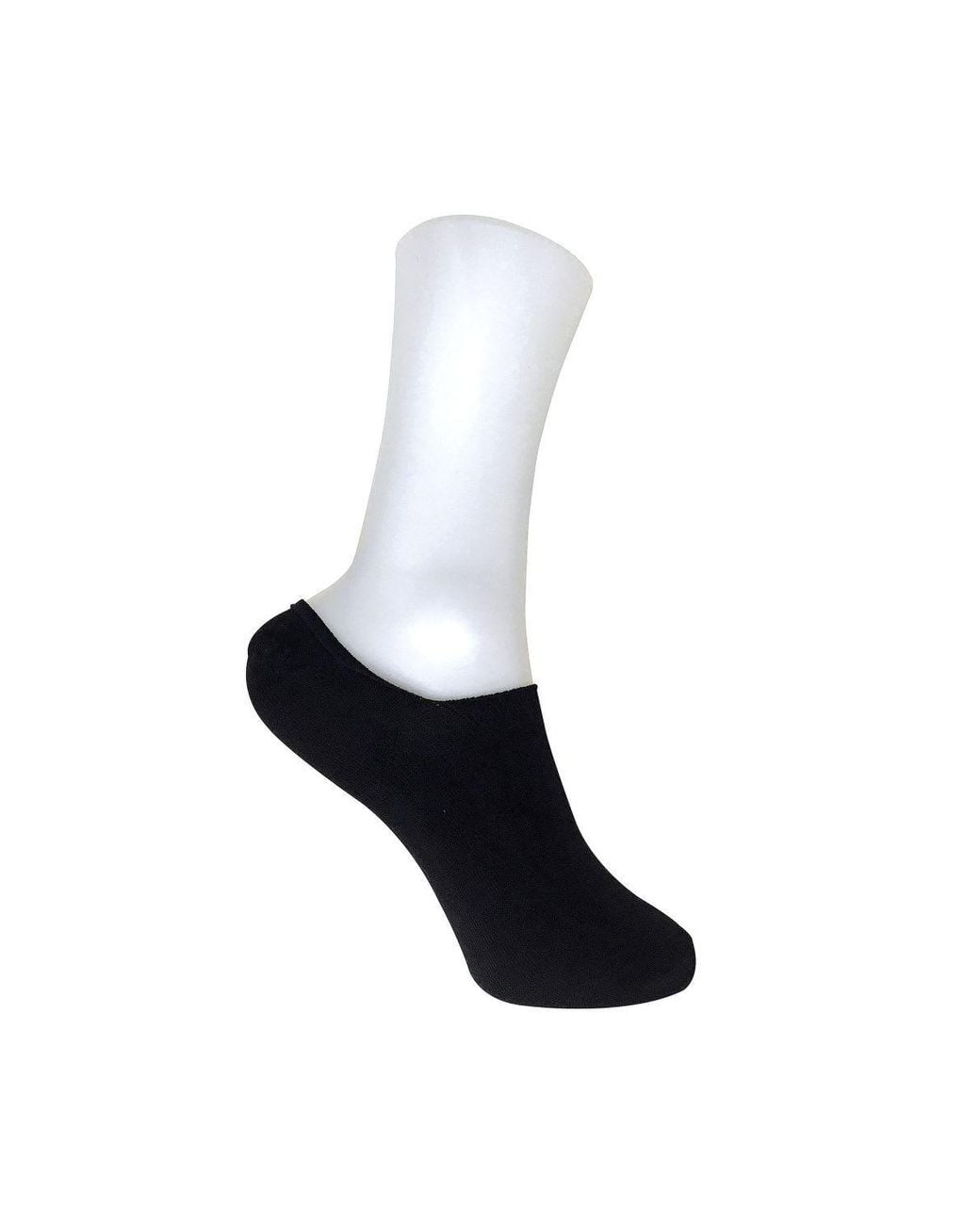 Sock Snob Black 6 Pack Anti Sweat Bamboo Liner Ankle Socks With Grips