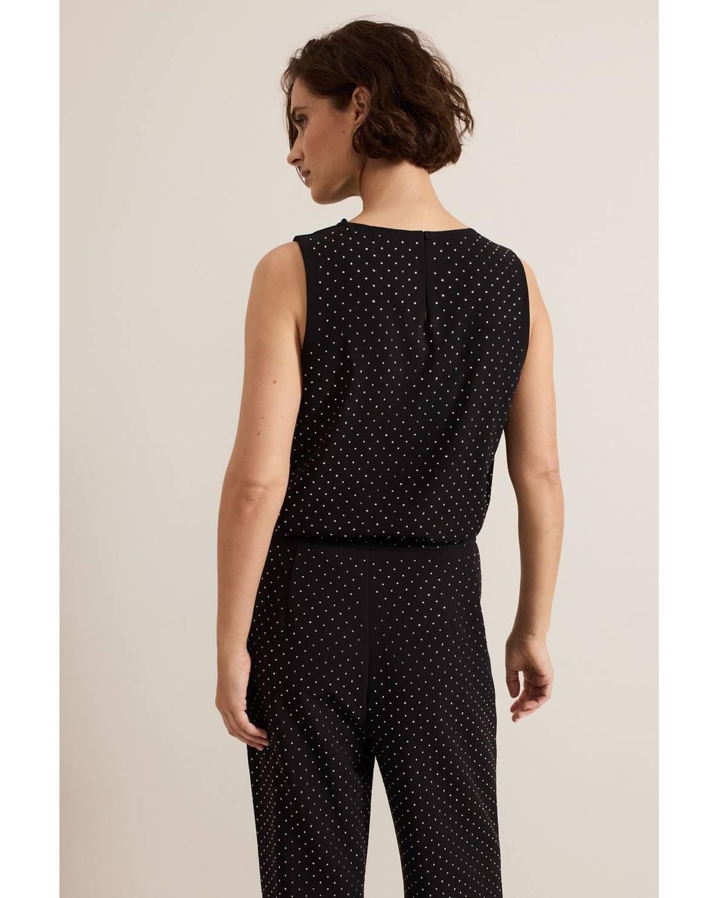 Phase Eight Black Ottie Cowl Neck Top