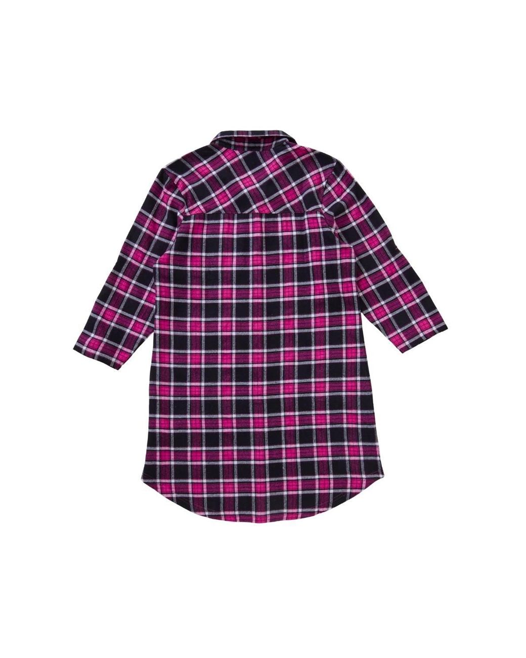 Love to Sleep Red Flannel Button Through Nightshirt