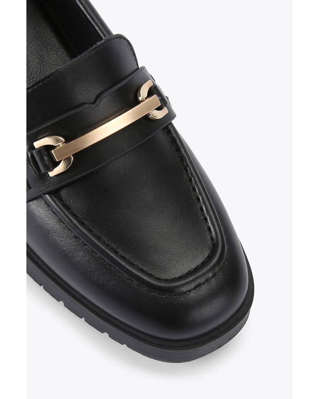 KG by Kurt Geiger Black 'Molly' Leather Flats