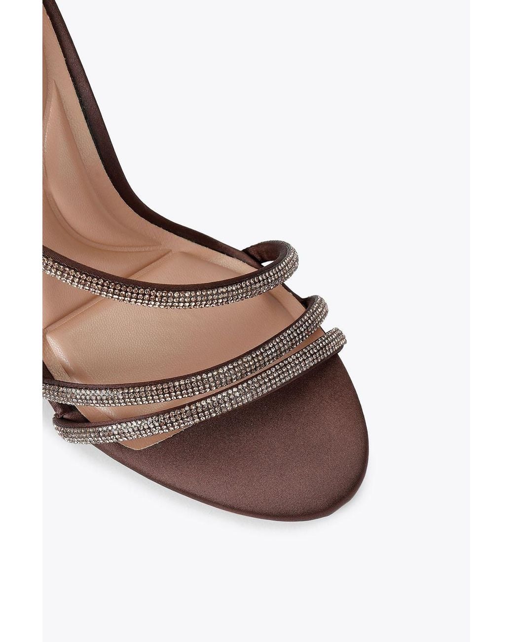 Carvela Kurt Geiger White 'Spiral 105' Fabric Heels