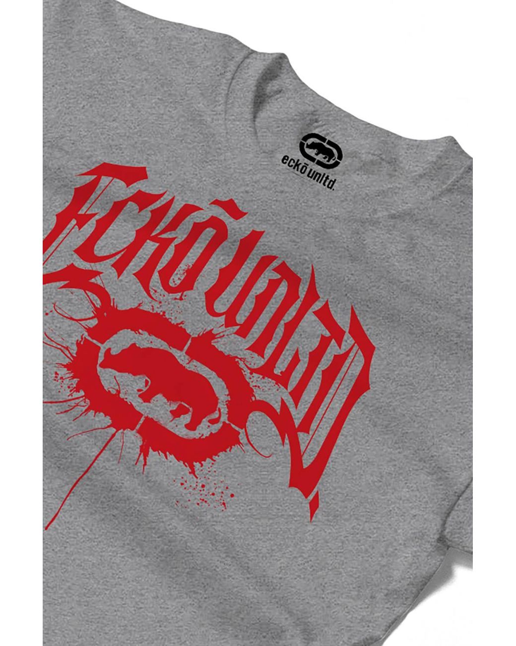 Ecko' Unltd Gray Gothic Graffiti T-Shirt for men