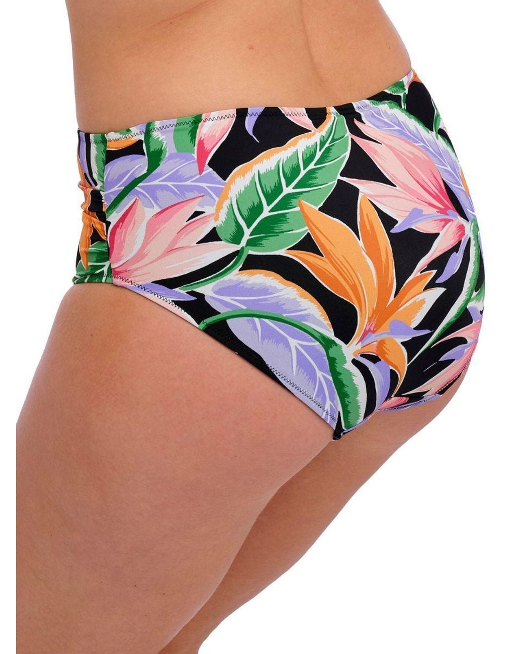 Fantasie Black Mykonos Cove Full Bikini Brief