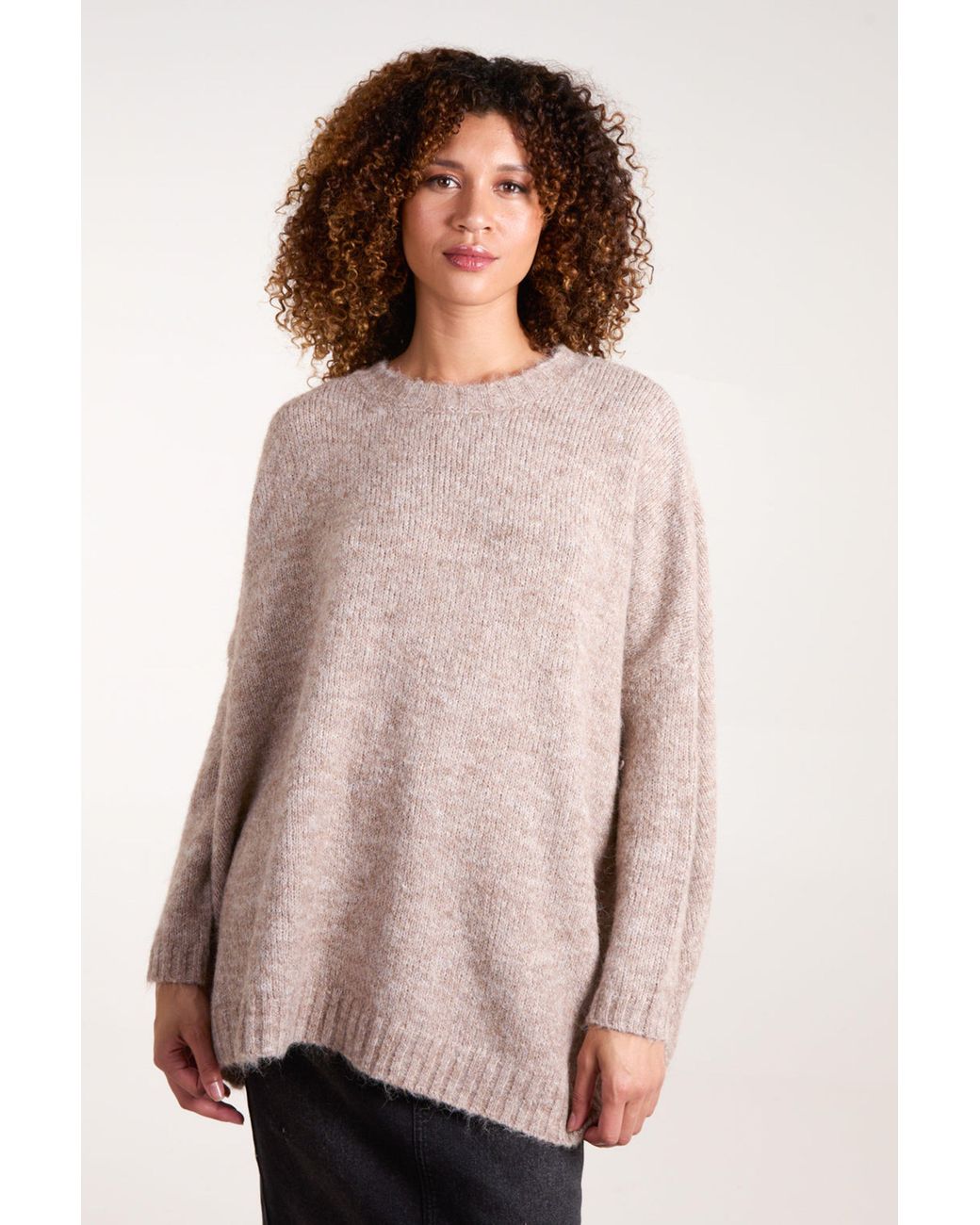 Blue Vanilla Natural Long Sleeve Slip On Round Neck Jumper