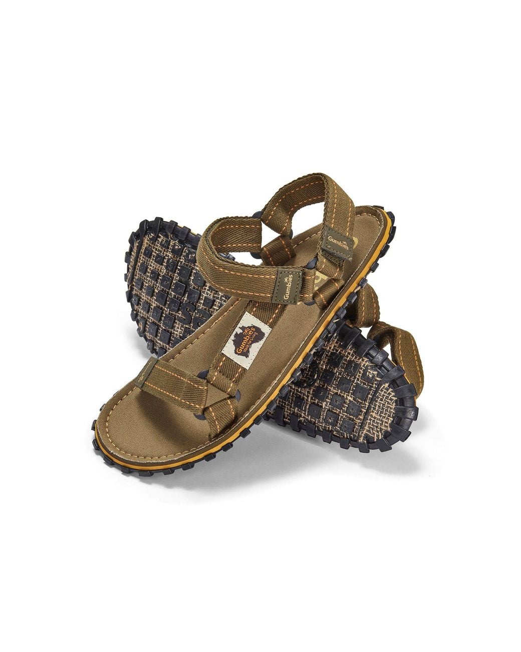 Gumbies Brown Tracker Sandals for men