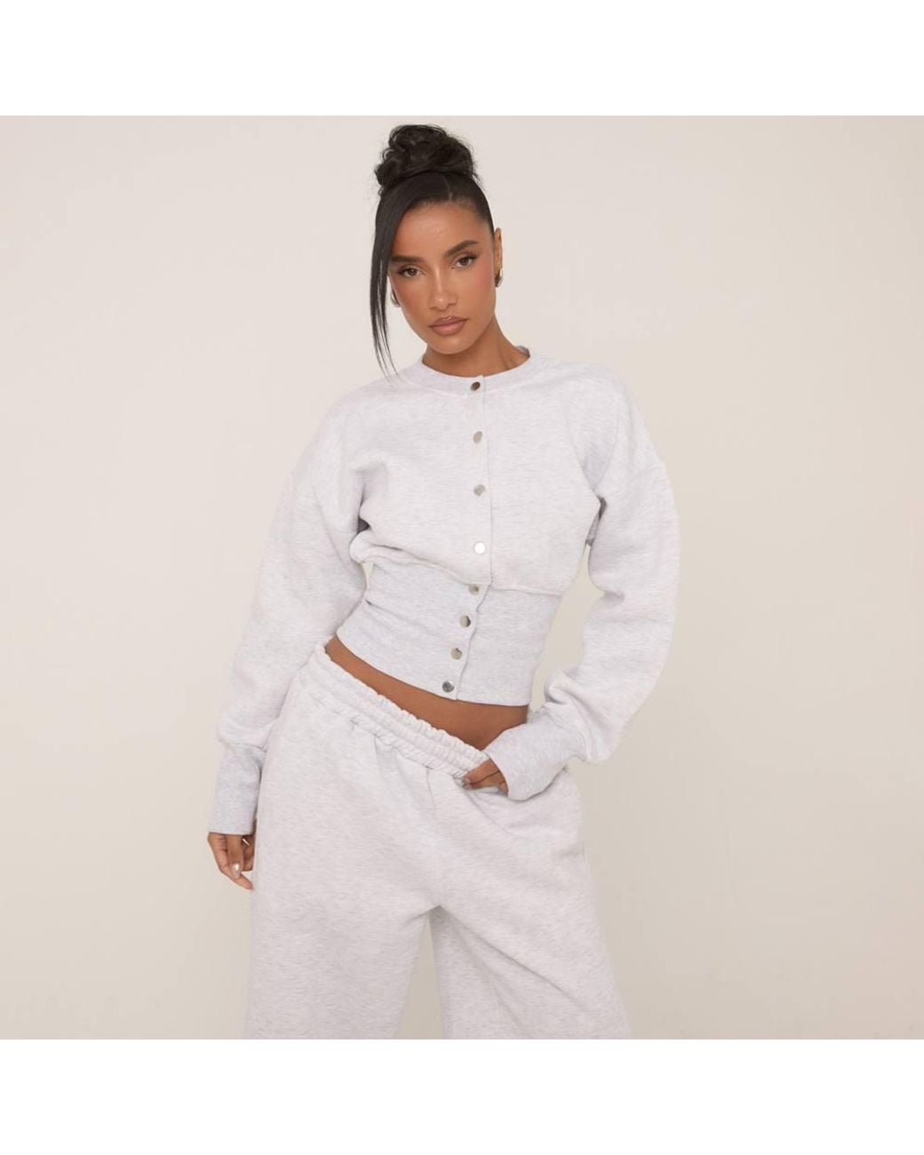 EGO White Long Sleeve Sweatshirt