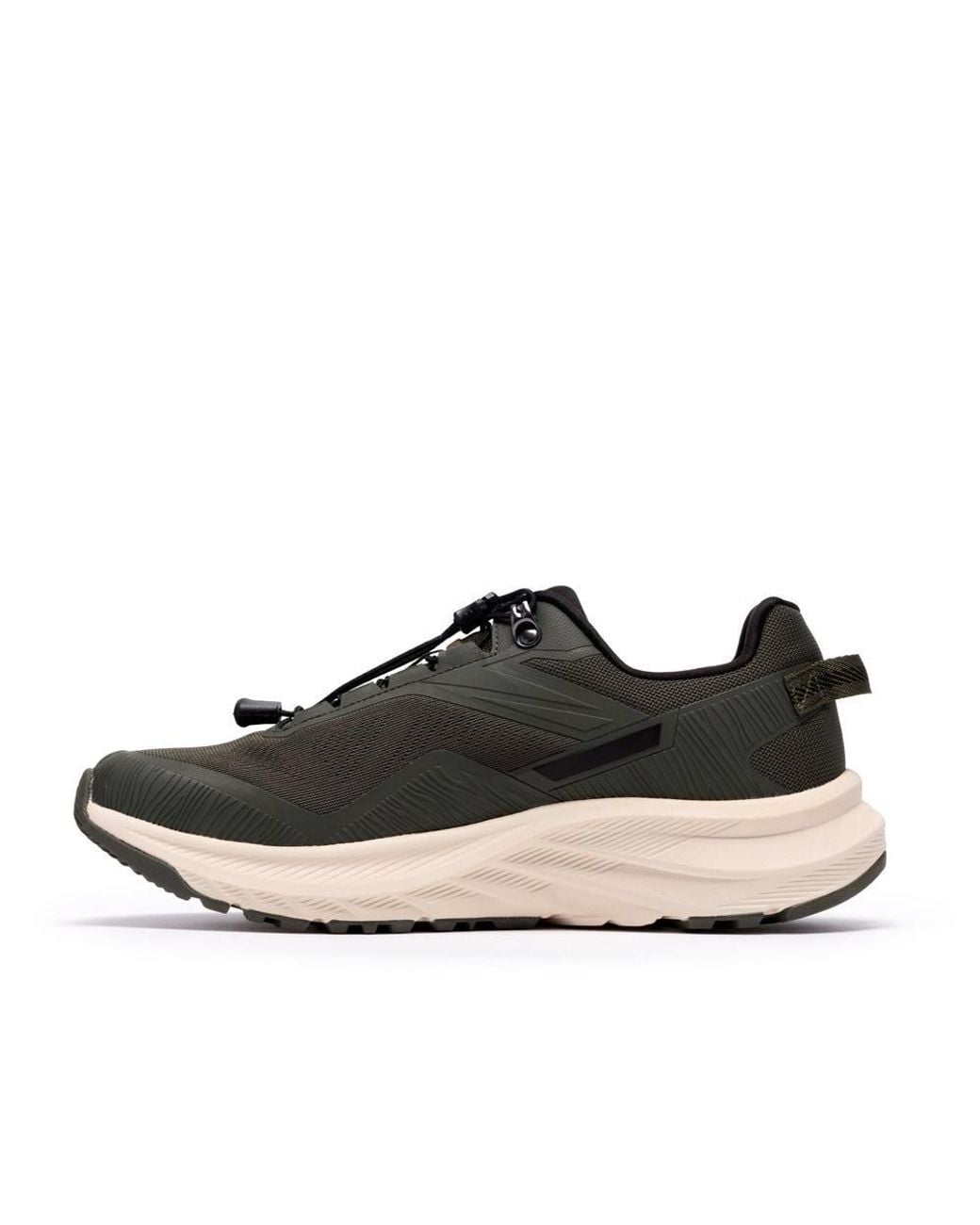 Clarks Black Enford Lace Khaki Trainers, Lace Up for men