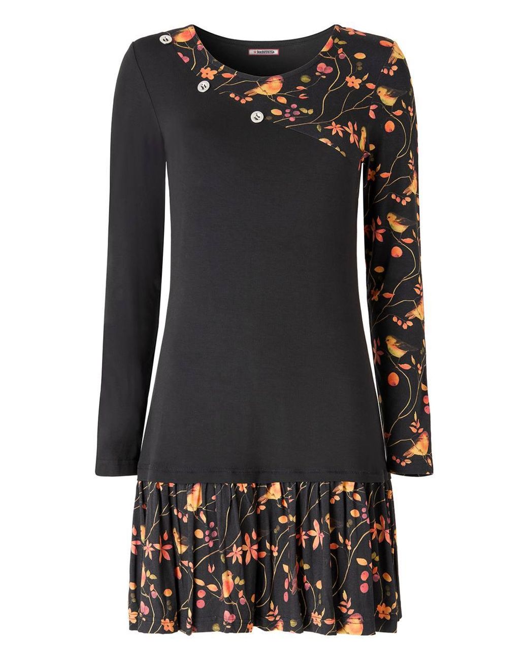 Joe Browns Blue Robin Print Jersey Tunic Top