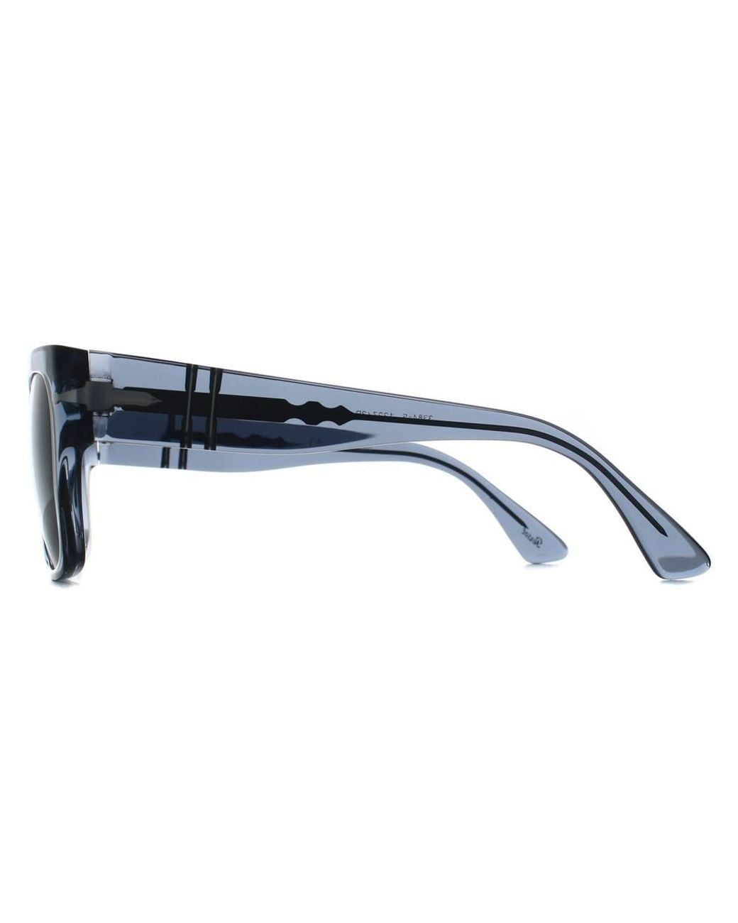 Persol Blue Square Transparent Ocean Dark Polarized Po3384S