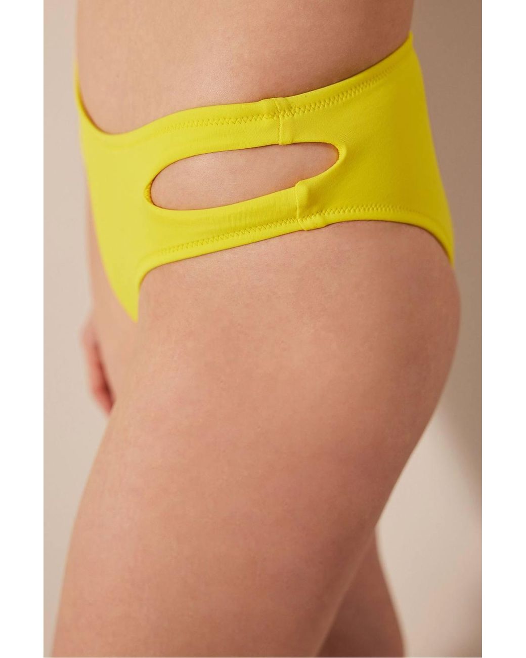 Penti Yellow Basic Cut Bikini Bottom