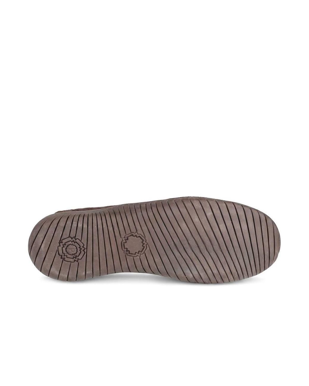 Pavers Brown Memory Foam Leather Slip On Trainers
