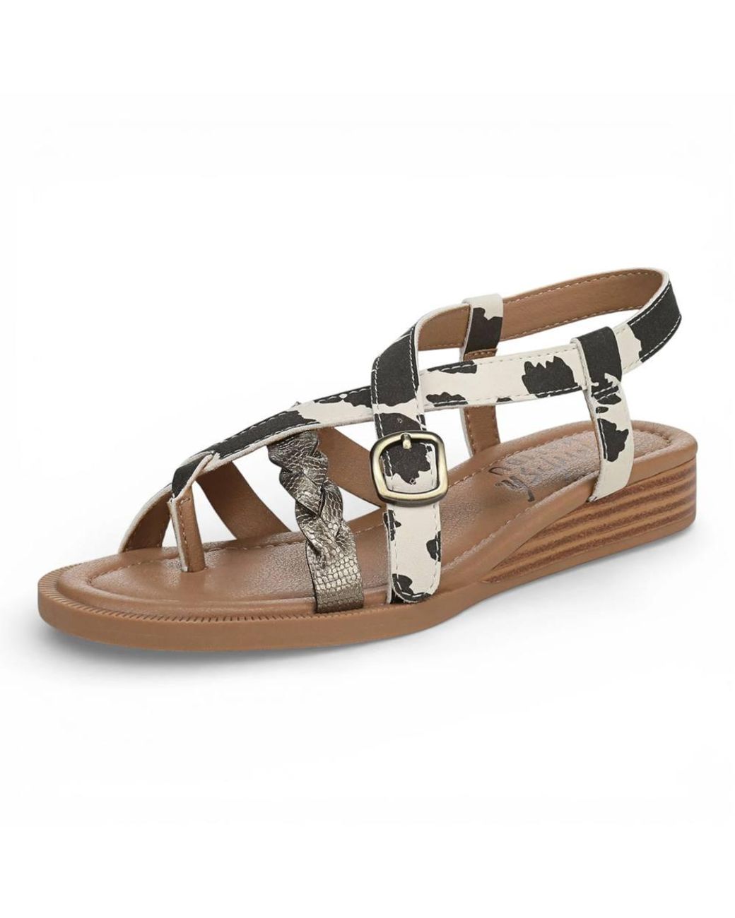 TruClothing Brown Micro Wedge Strappy Sandals