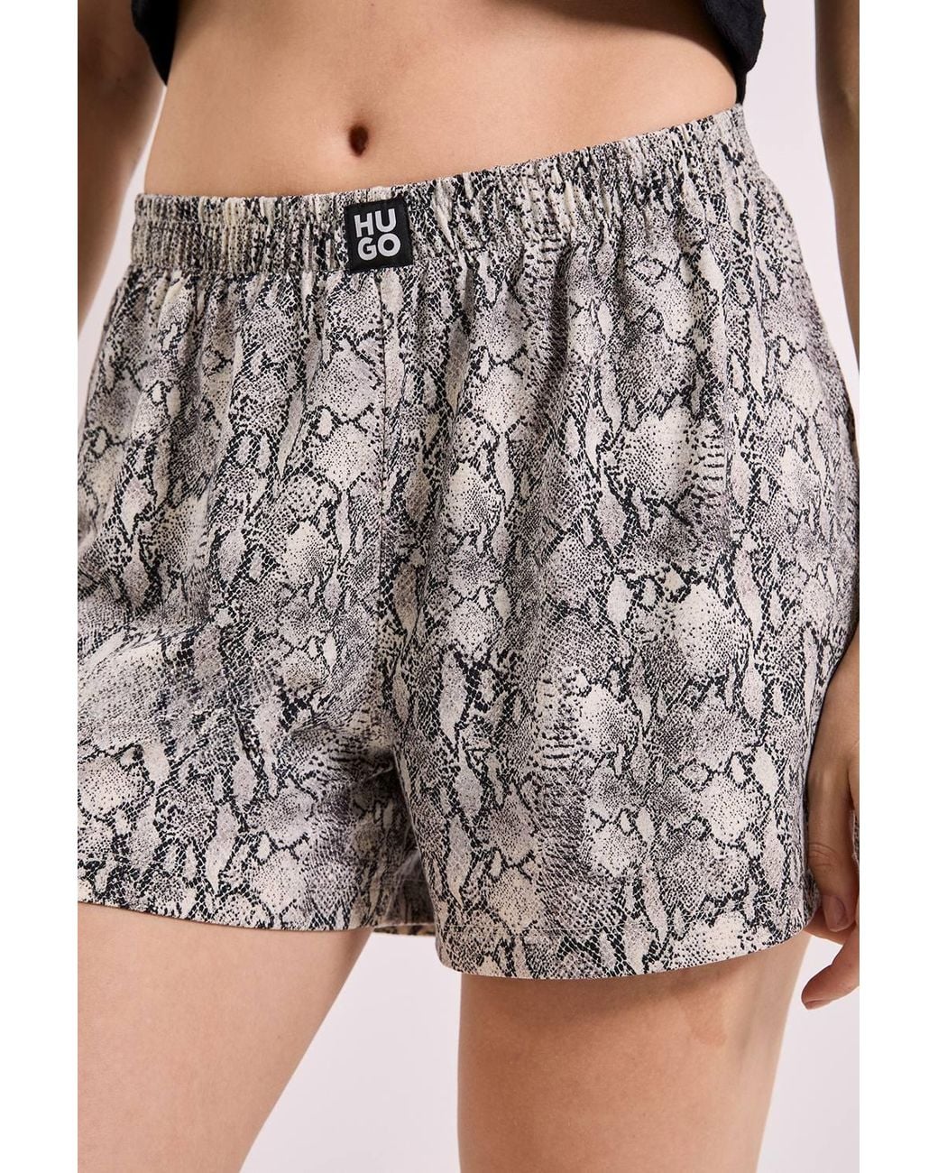 HUGO Multicolor Nika Snake Print Pyjama Short