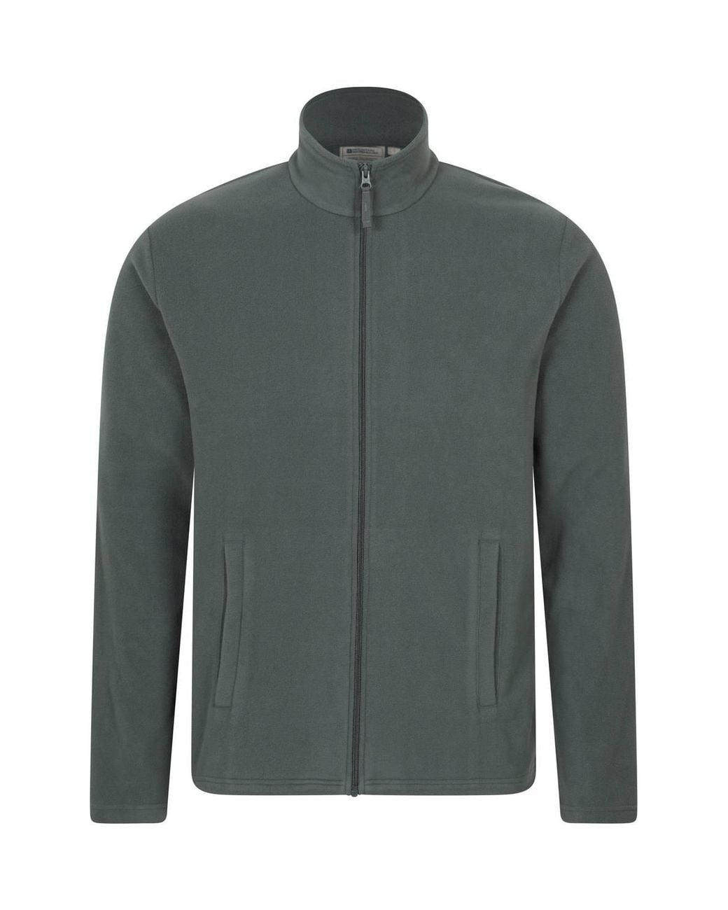 Mountain Warehouse Gray 'Raso' Warm Comfortable Full Zip Lightweight Outdoor Fleece Jumper for men