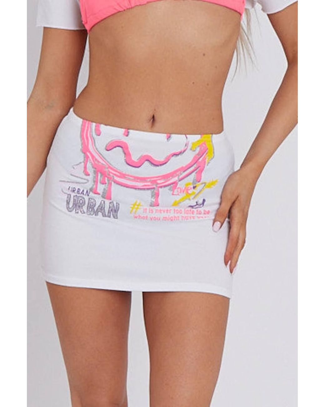 Stylewise Red Graphic Print Crop Top