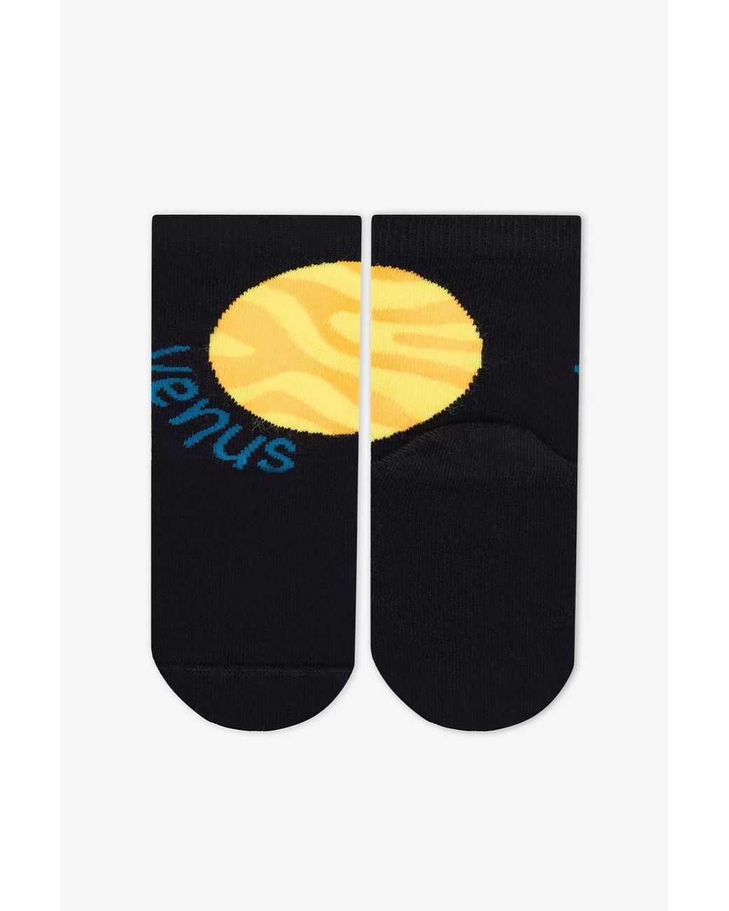 Penti Black Stellar Cats Cat Pattern 2-Pack Ankle Socks for men