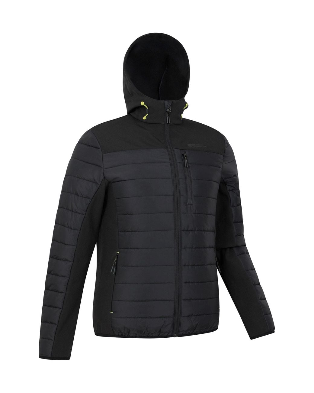 Mountain Warehouse Blue 'Turbine' Lightweight Padded Softshell Stretch Panels Autumn Jacket for men