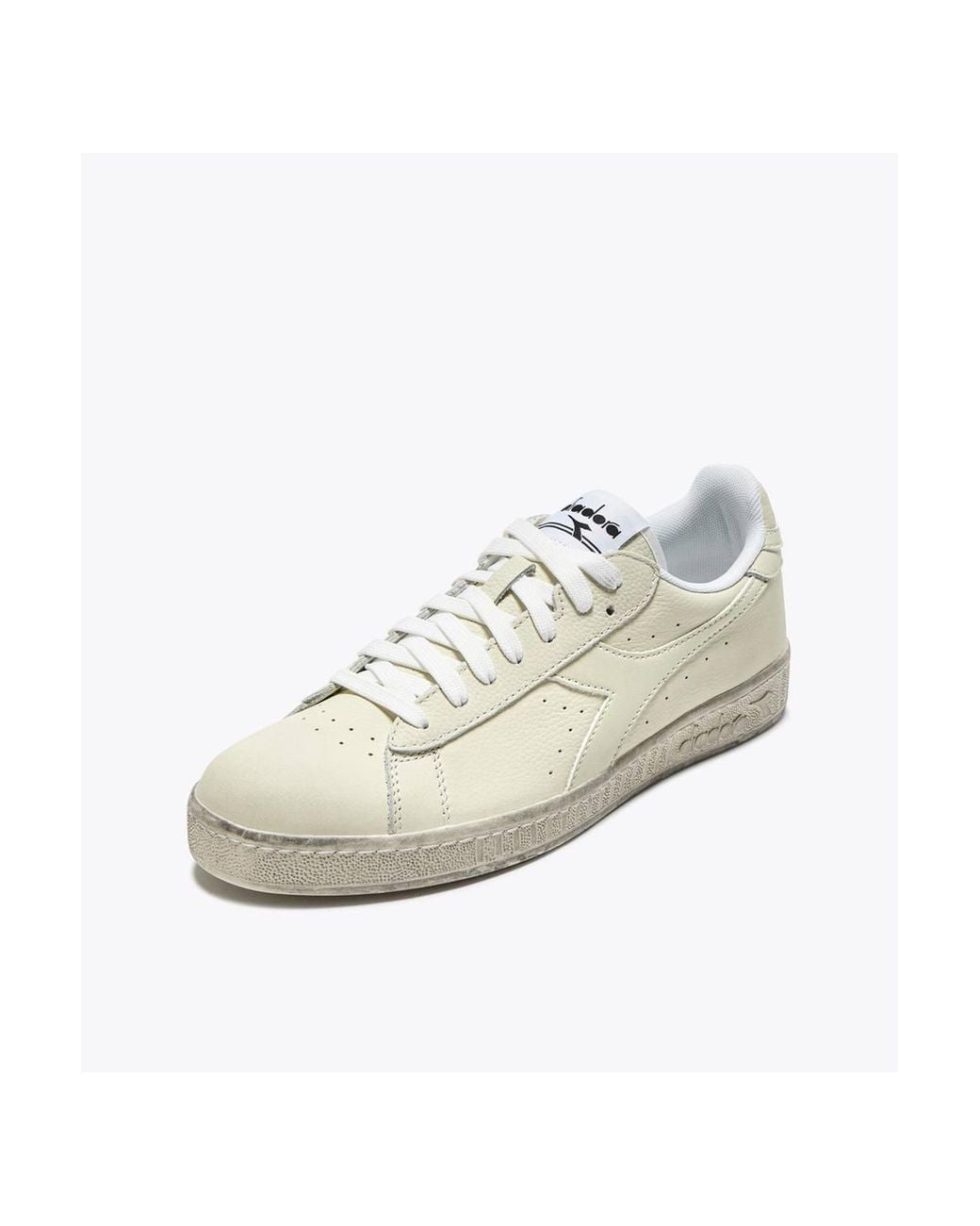 Diadora White Game L Low Waxed Trainer for men