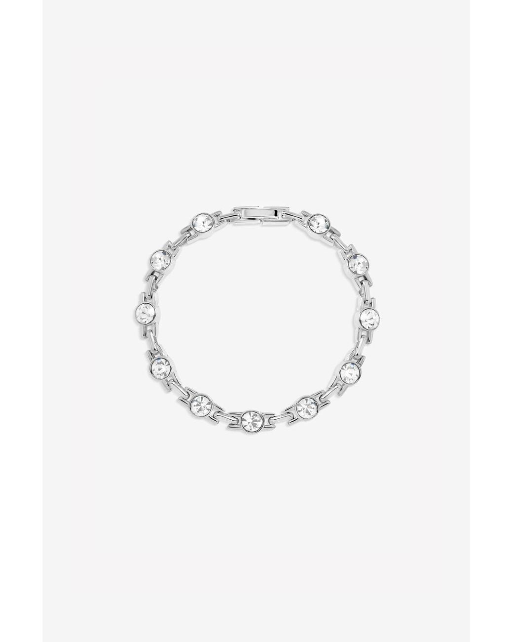 Jon Richard Blue Plated & Crystal Link Bracelet