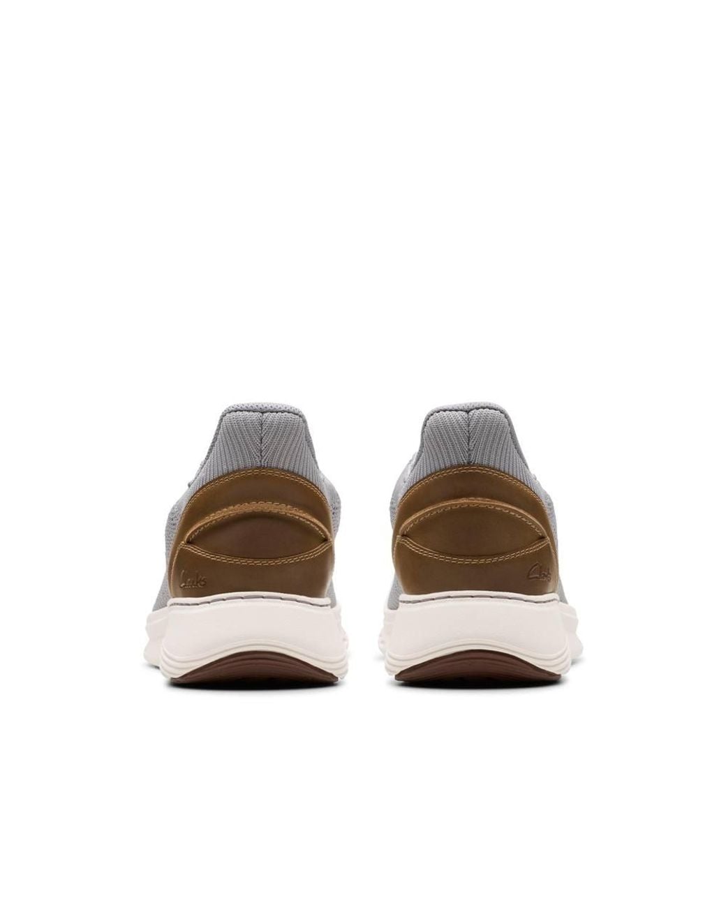 Clarks Gray Motion Trek Lo Knit Trainers, Walking for men