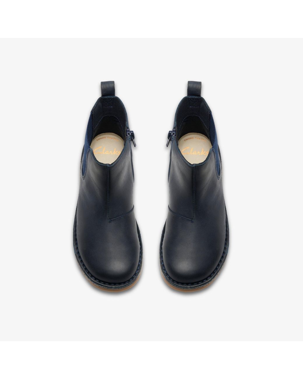 Clarks Blue Joyful Sky Kid Ankle Boots