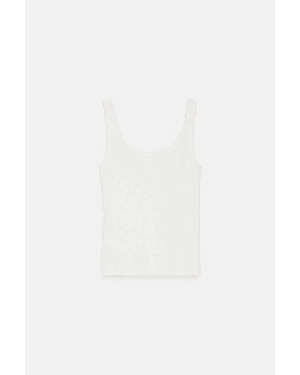 Dilvin Brown Ribbed Fitted Camisole Top