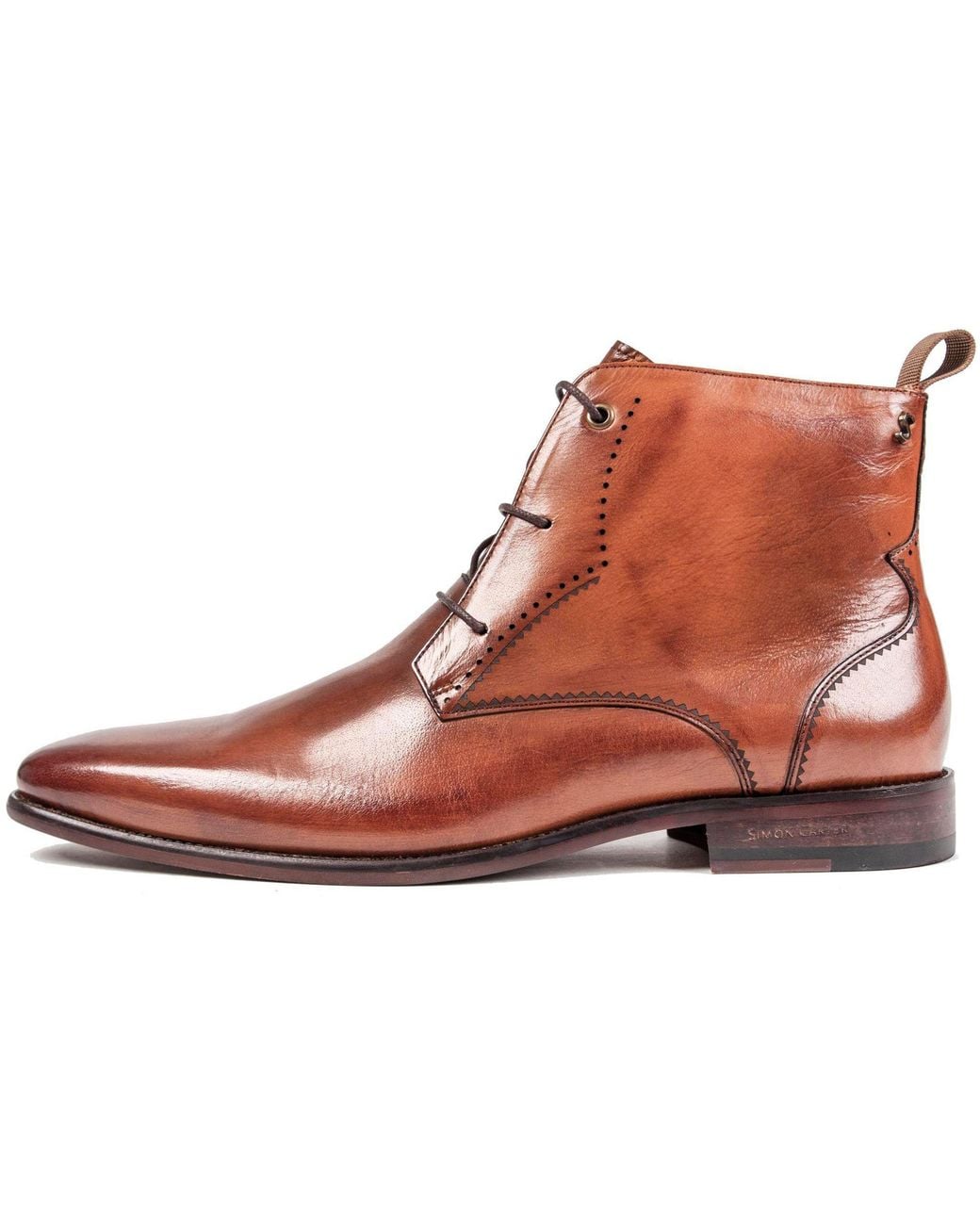 Simon Carter Brown Collie Chukka Boots for men