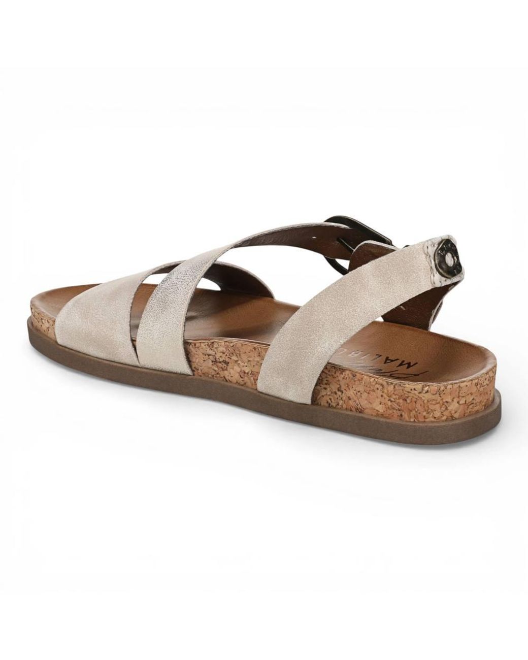 TruClothing Brown Cloud Footbed Strappy Flat Sandals