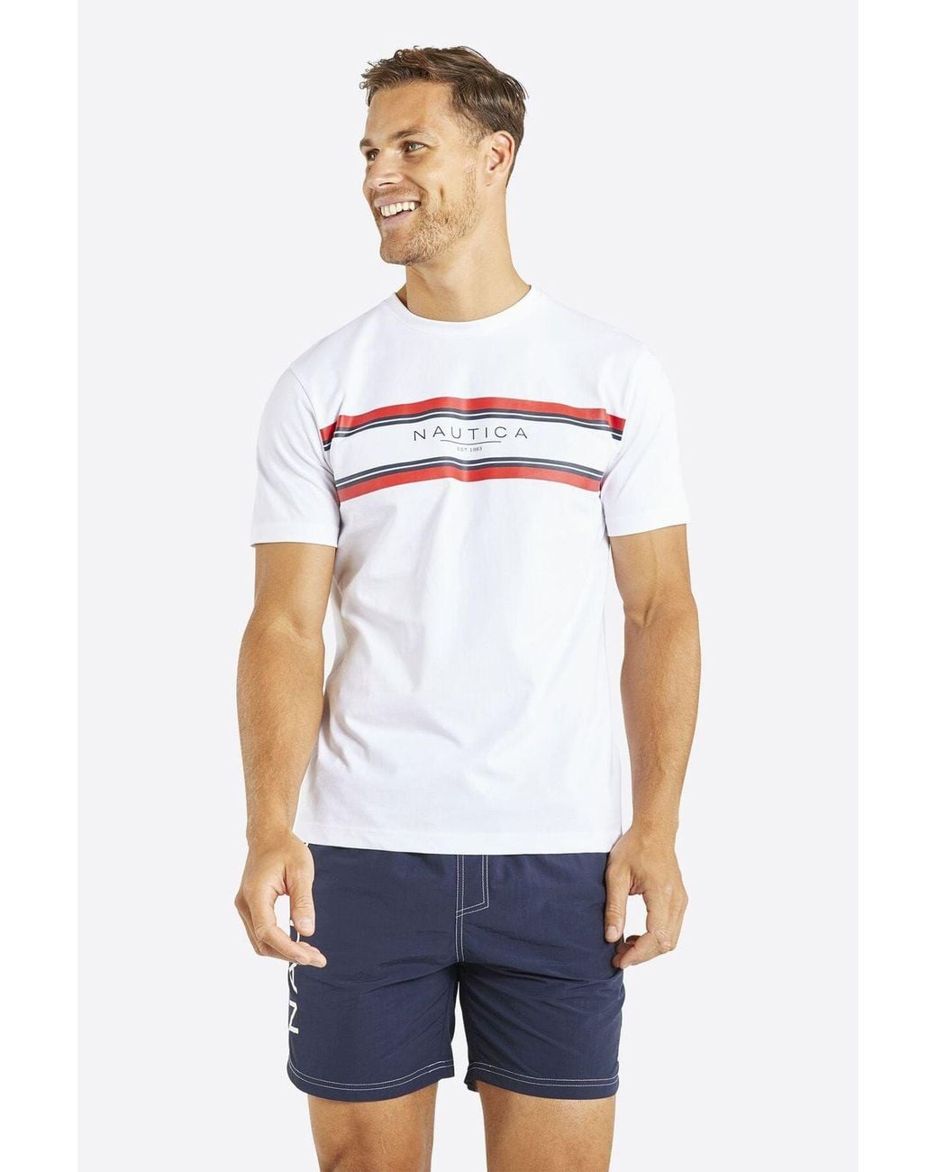 Nautica Blue 'Tyson' 6" Swim Short for men