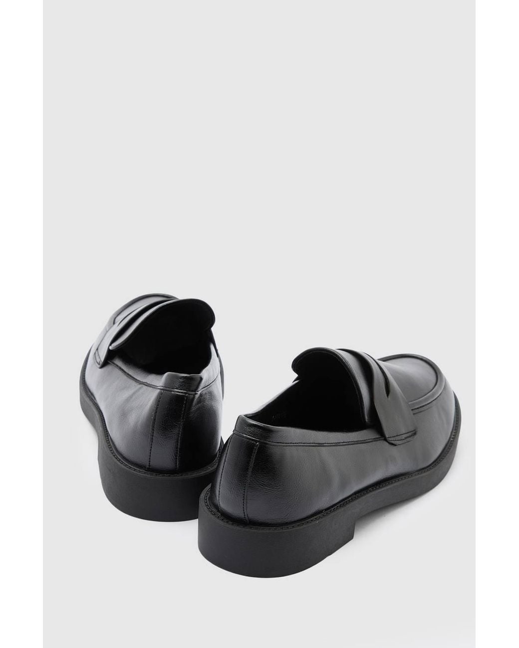 Wallis Blue Kayley Faux Leather Chunky Loafers