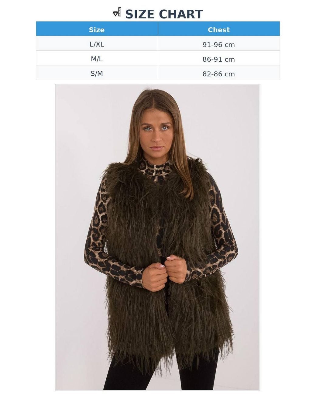 Love Lace Brown Casual Faux Fur Polyester Vest With Lining