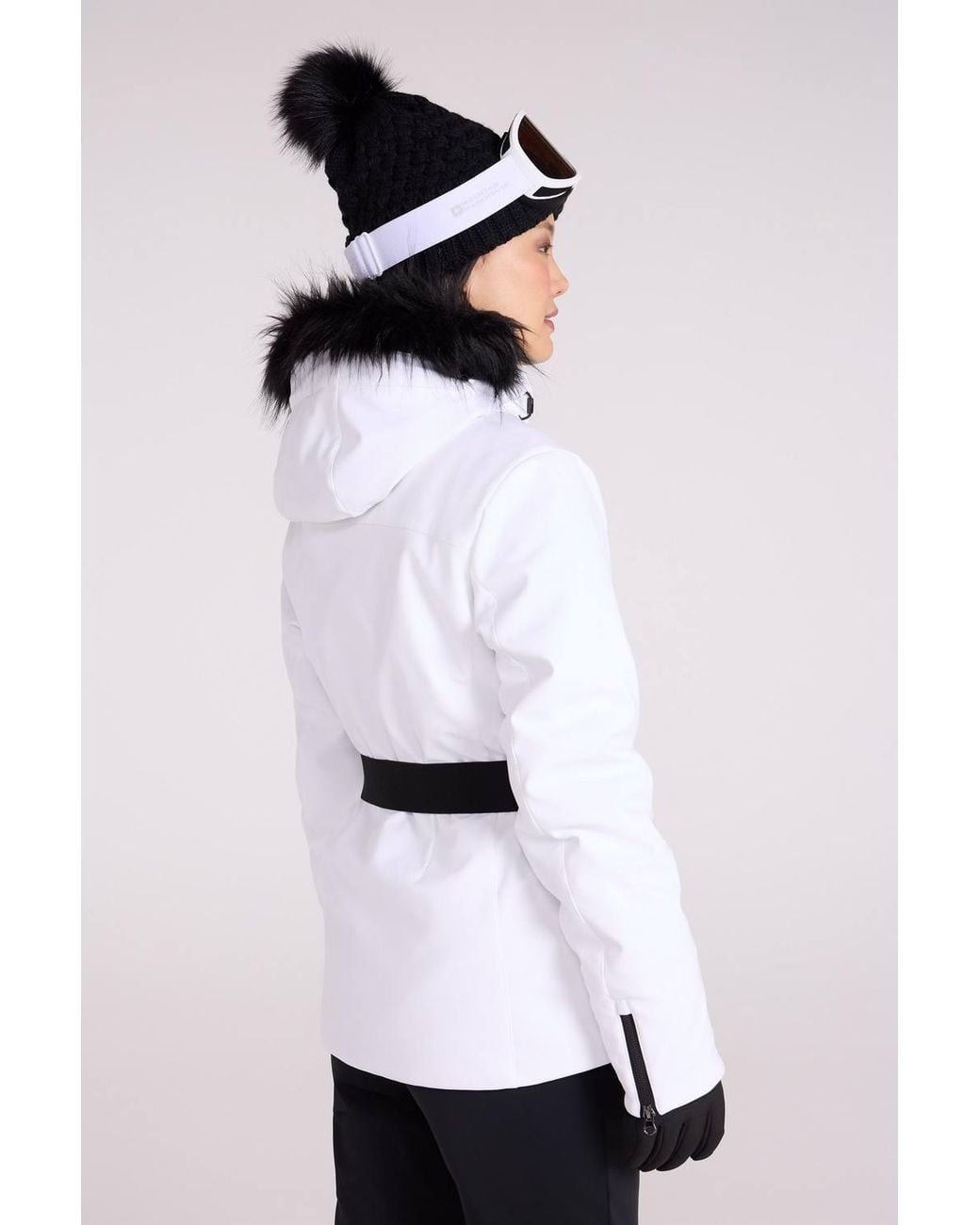 Mountain Warehouse White 'Swiss' Snowproof Breathable Warm Padded Hooded Winter Ski Jacket
