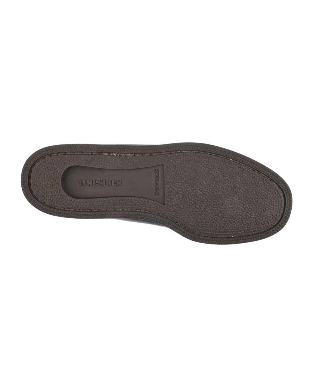 Sebago Brown Askook Waxy Leather Boat Shoes for men