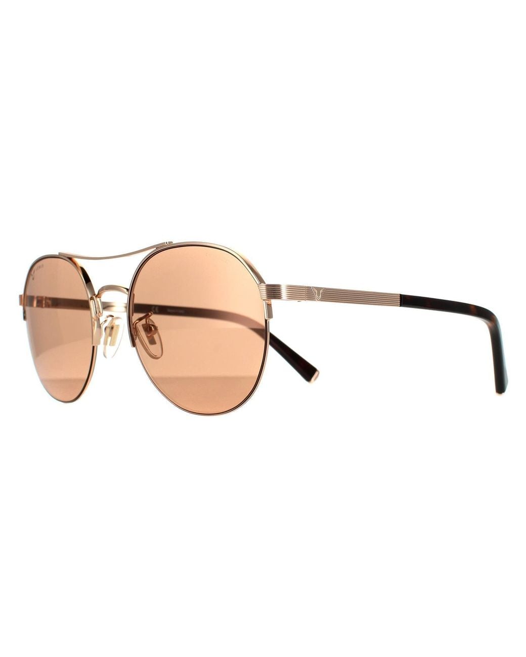 Police Brown Aviator Shiny Copper Mirror Copper Spla24 Lewis 03 for men