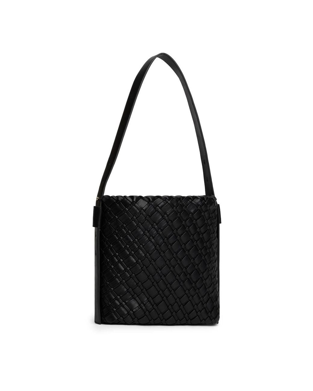 Tommy Hilfiger Black Th Braided Shoulder Bag