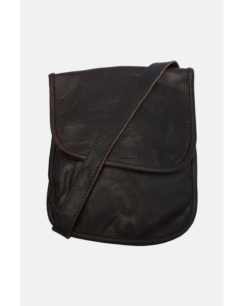 Berber Leather Black 'The Kenitra' Leather Travel Pouch