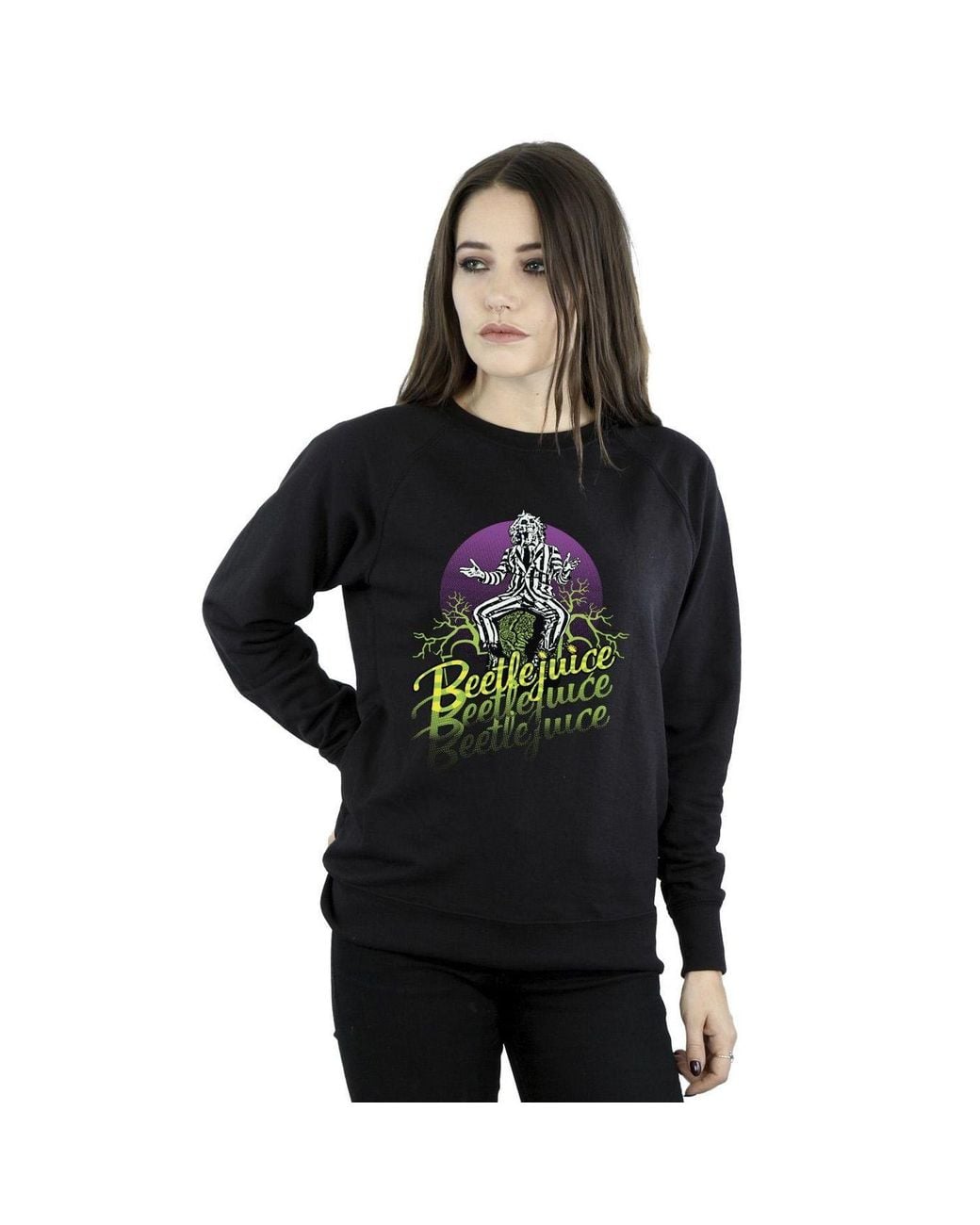 Beetlejuice Black Circle Sweatshirt