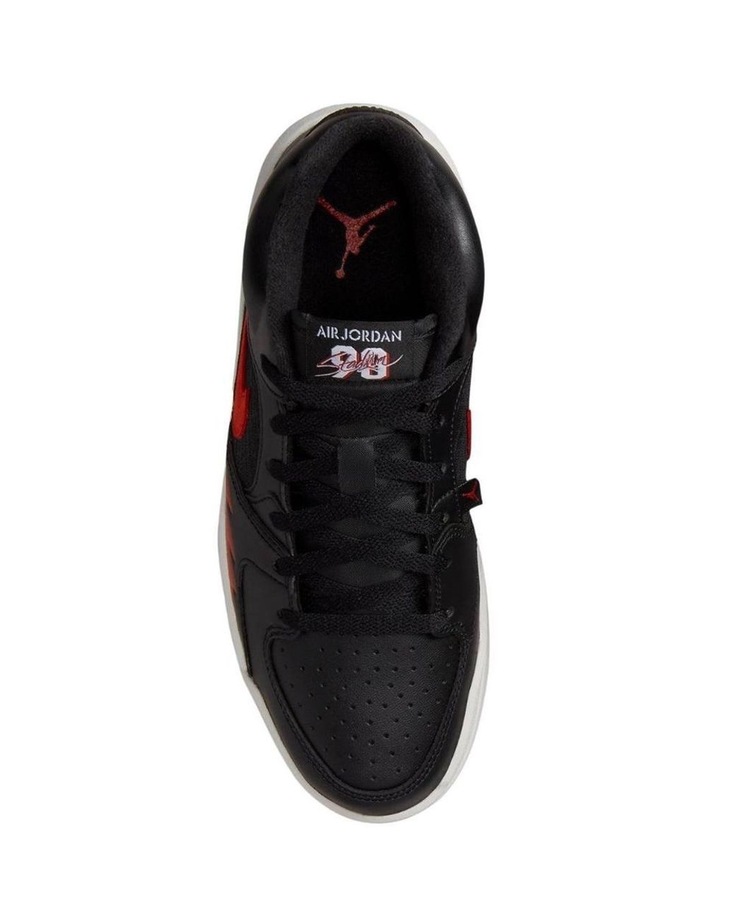 Nike Black Jordan Stadium 90 Swoosh Leather Trainers