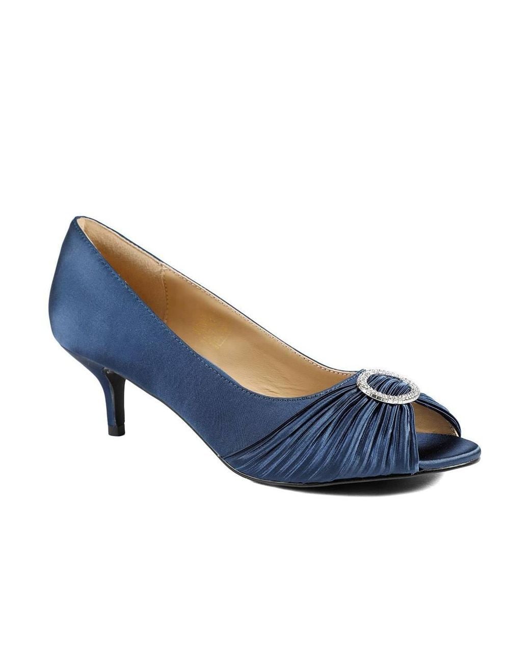 Jones Bootmaker Blue Zephira Elegant Stiletto Heel Court Shoes