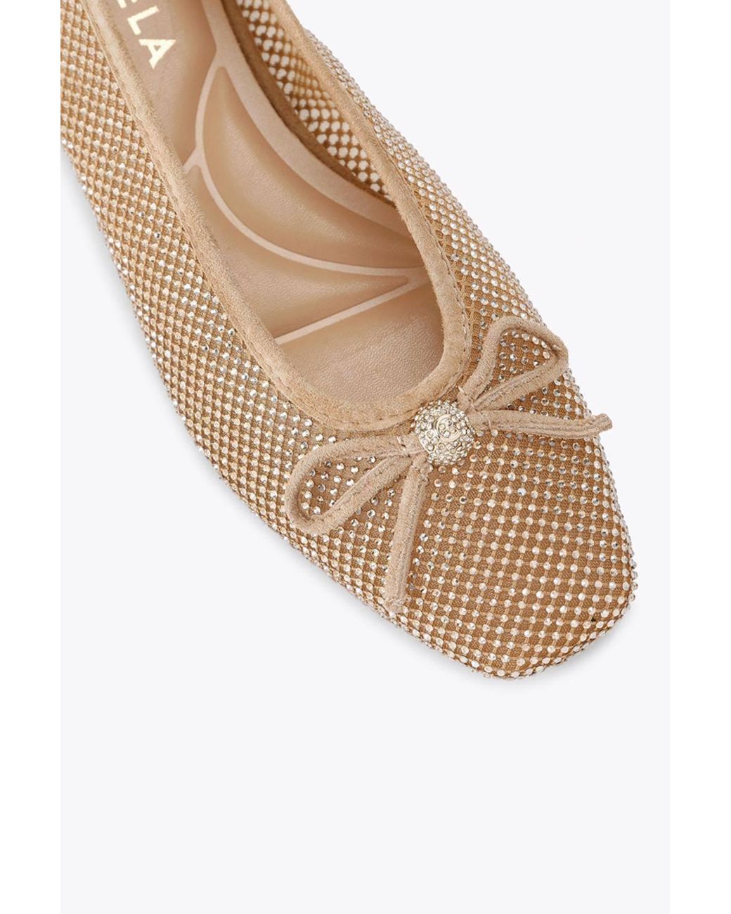 Carvela Kurt Geiger Natural 'Emilia Flat' Flats