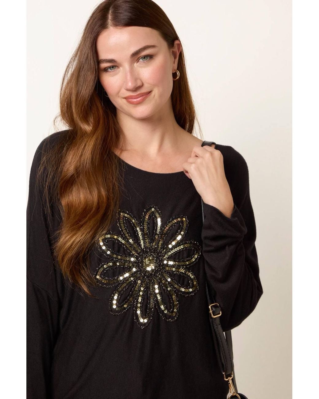 Blue Vanilla Black Long Sleeve Boat Jumper