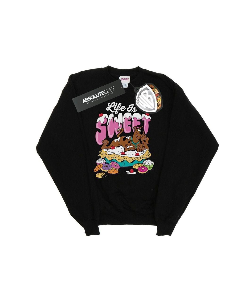 Scooby Doo Black Life Is Sweet Sweatshirt for men