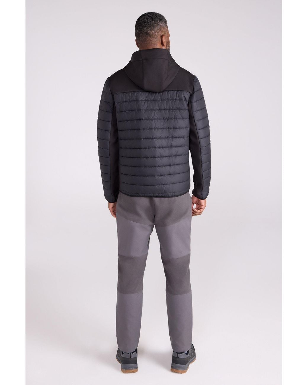 Mountain Warehouse Blue 'Turbine' Lightweight Padded Softshell Stretch Panels Autumn Jacket for men